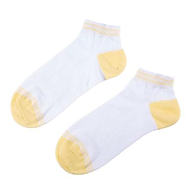 Short socks color: White / Yellow