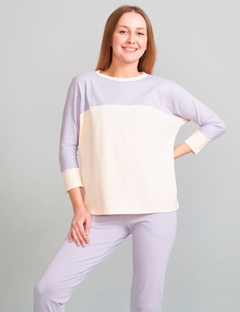 Пижама, кофта с брюками, арт: 2070-03, цвет: Лиловый