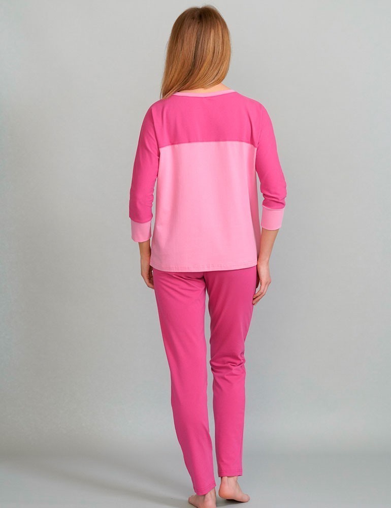 Пижама, кофта с брюками, арт: 2070-03, цвет: Розовый