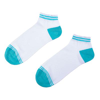 Шкарпетки короткі колiр: Білий / Блакитний