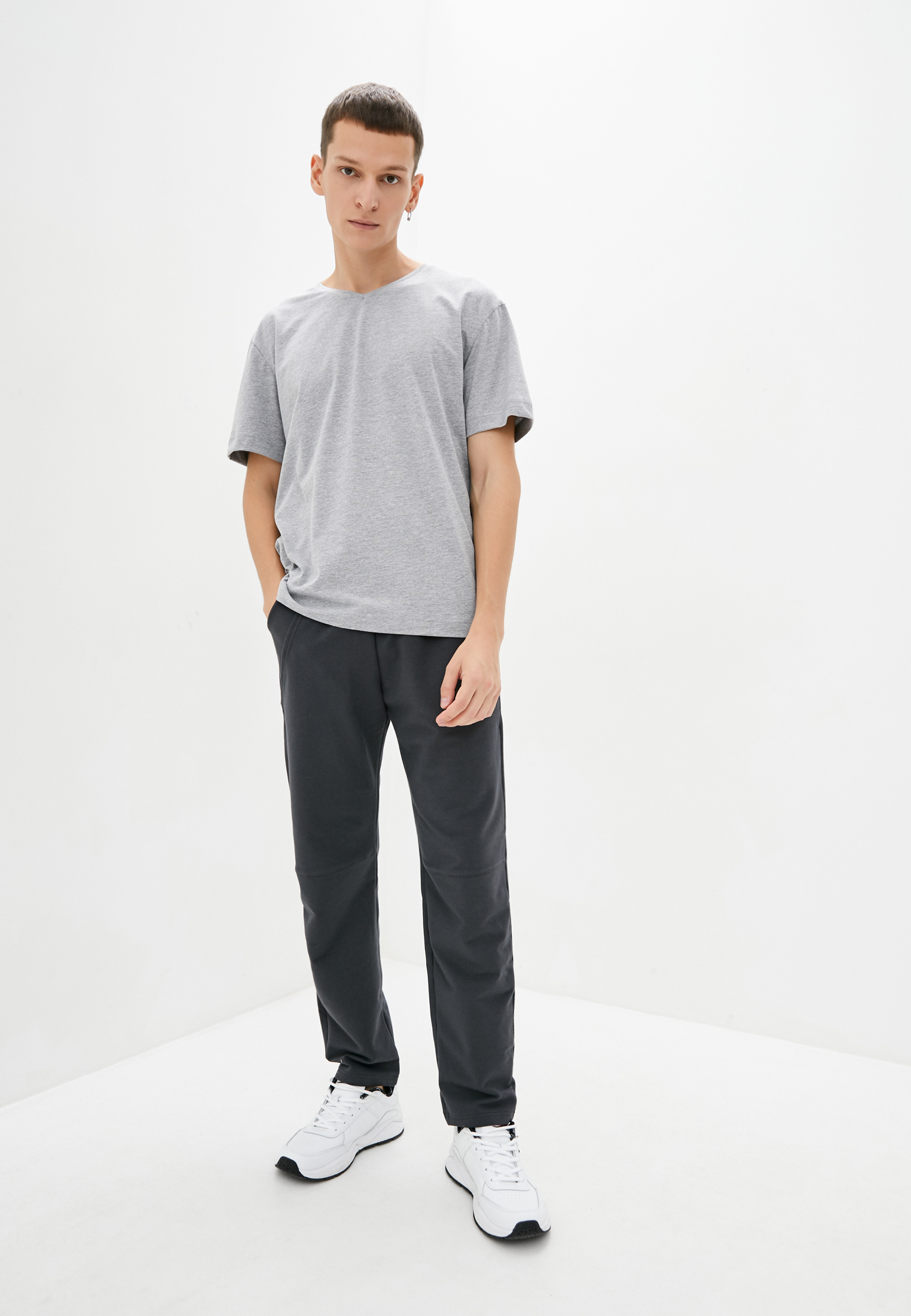 Pants with decorative pockets, vendor code: 1040-02.1, color: Dark grey