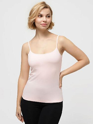 T-shirt with thin straps color: Light pink