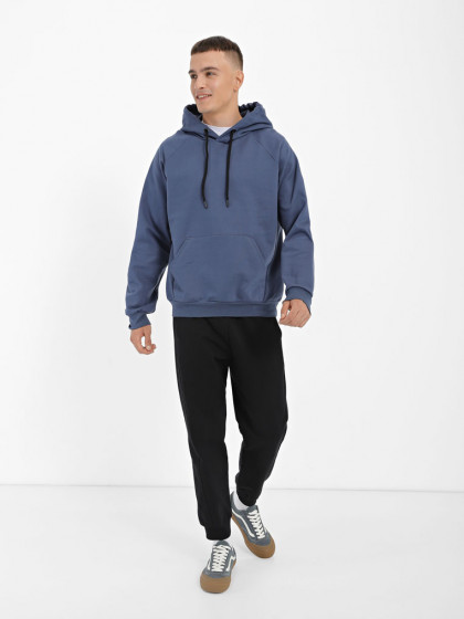 Front pocket hoodie, vendor code: 1080-16.2, color: Blue-gray