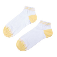 Шкарпетки короткі, арт: 6210.1, колір: БІЛИЙ/жовтий