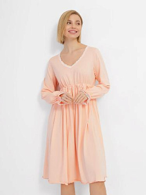 Nightgown with lace color: Peach