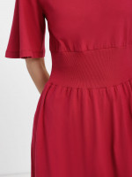 Сукня з еластичною вставкою, арт: 2050-131, колір: ягідний