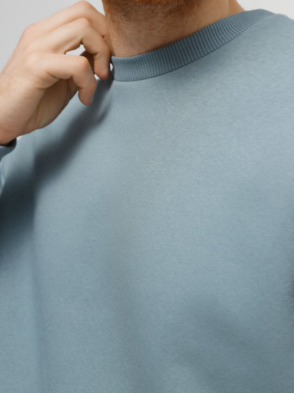 Sweatshirt warmed, vendor code: 1920-01, color: Gray-blue