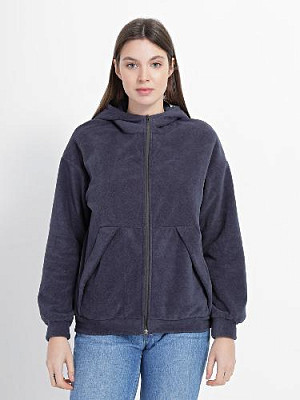 Fleece hoodie color: Grey