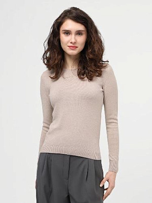 Longsleeve knitted color: Beige