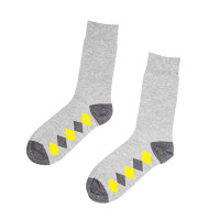 Шкарпетки з ромбами, арт: 6103, колір: Жовтий ромбик