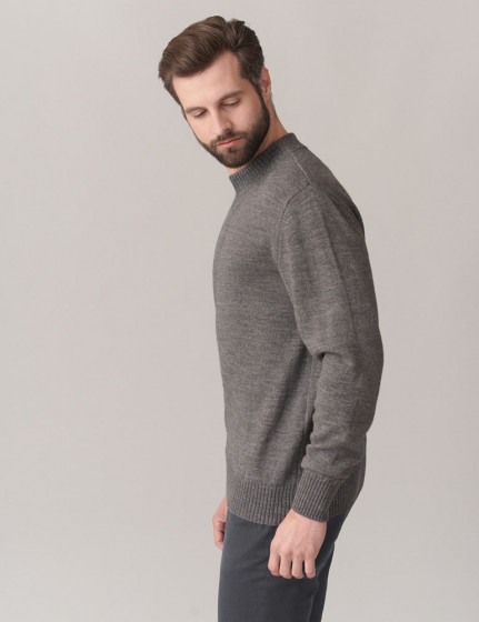 Knitted sweater, vendor code: 1026-03-B, color: Grey