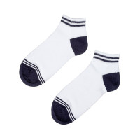 Шкарпетки короткі, арт: 6210, колір: БІЛИЙ/черний