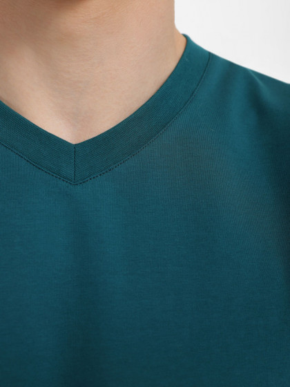 V-neck T-shirt, vendor code: 1912-06, color: Dark turquoise