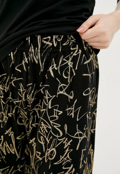 Пижама, кофта с брюками, арт: 2070-23, цвет: Черный / Золото