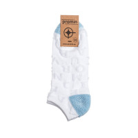 Шкарпетки з літерами, арт: 6209, колір: БІЛИЙ/блакитний