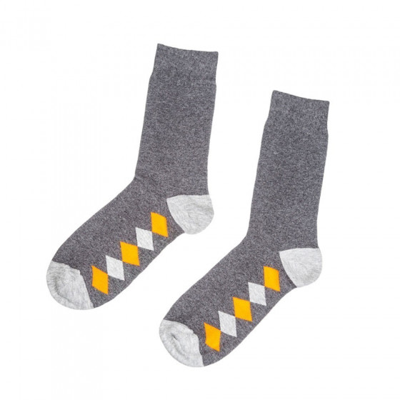 Socks, vendor code: 6103, color: Grey / Orange
