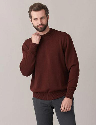 Knitted sweater color: Burgundy