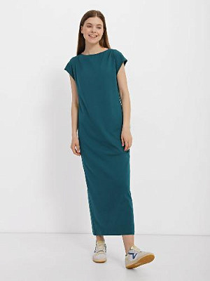 Maxi dress color: Dark turquoise