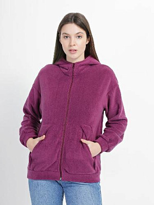 Fleece hoodie color: Fuchsia
