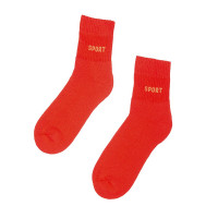 Шкарпетки махрові, арт: 6007, колір: ЧЕРВОНИЙ