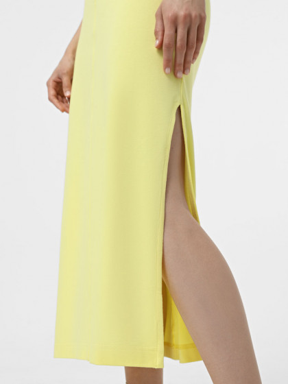 Dress with a slit