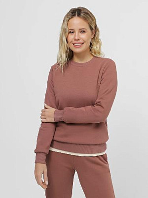Sweatshirt warmed color: Cappuccino