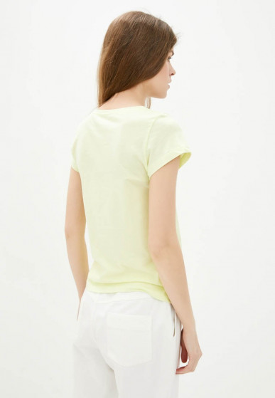 T-shirt with round collar