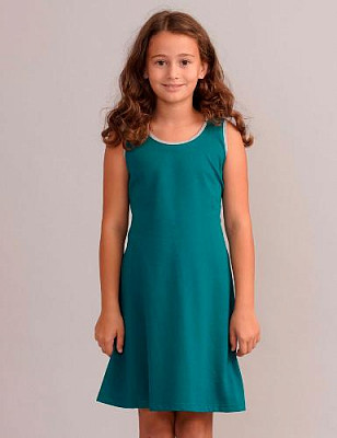 Платье с завязками цвет: Бирюзовый