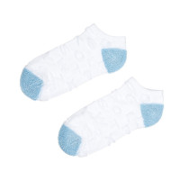 Шкарпетки з літерами, арт: 6209, колір: БІЛИЙ/блакитний