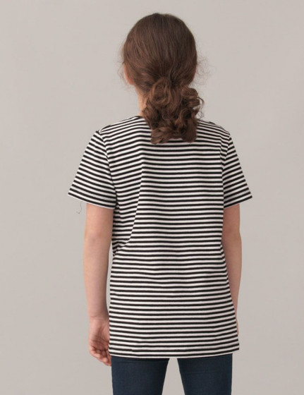 T-shirt with stripes, vendor code: 3012-02 .3, color: White / Black