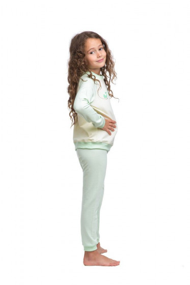 Girls pajamas set, vendor code: 3270-04, color: Pale green
