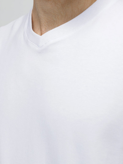 V-neck T-shirt, vendor code: 1912-06, color: White