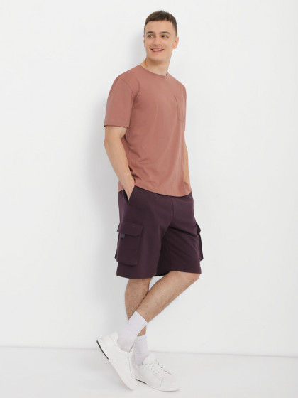Shorts with patch pockets, vendor code: 1090-13 , color: Plum
