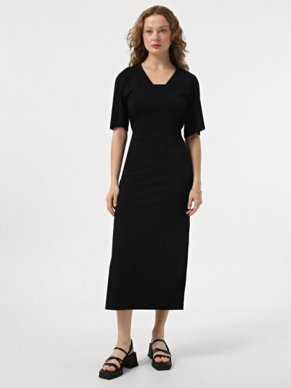 Dress with a V-neckline