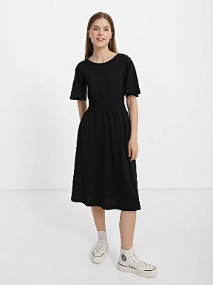 Dress with an elastic insert color: Black