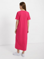 Сукня з розрізом, арт: 2050-63.1, колір: Яскраво-Рожева