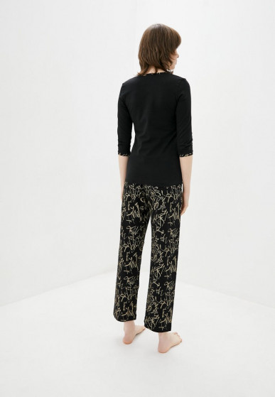 Пижама, кофта с брюками, арт: 2070-23, цвет: Черный / Золото