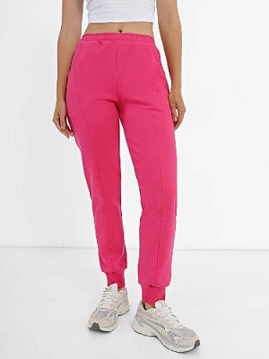 Cuff Pants color: Bright pink