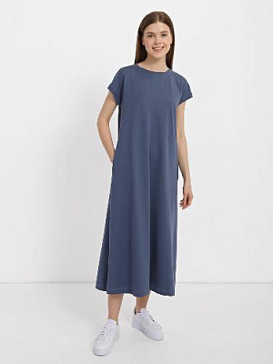 Sheath dress color: Blue-gray