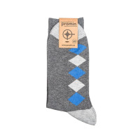 Шкарпетки з ромбами, арт: 6103, колір: Блакитний ромбик
