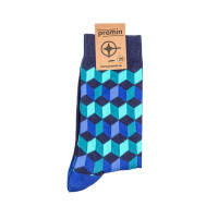 Шкарпетки з ромбами, арт: 6104, колір: Блакитний ромбик