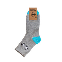 Шкарпетки дитячі, арт: 6315, колір: Сірий меланж-блакитний