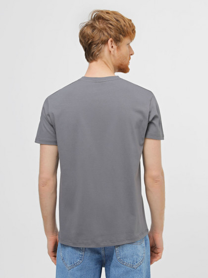 V-neck T-shirt, vendor code: 1912-06, color: Grey