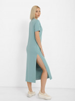 Сукня з розрізом, арт: 2050-63.1, колір: сизо-м&quot;ятний
