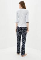 Піжама, кофта з брюками, арт: 2070-23, колір: СИНІЙ/графіті срібло