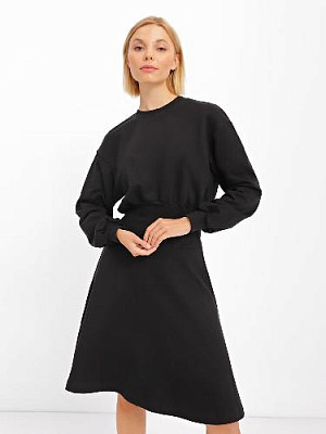 Сукня з еластичною вставкою Колір: Чорний