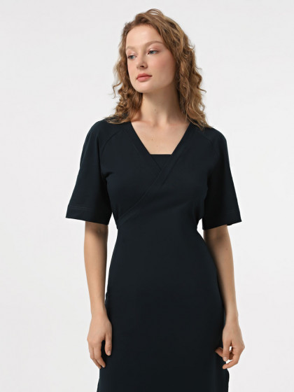 Dress with a V-neckline