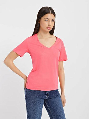T-shirt of a free cut color: Bright pink