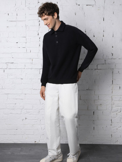 Polo sweatshirt, vendor code: 1095-01, color: Black