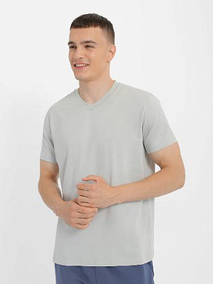 V-neck T-shirt color: Light gray